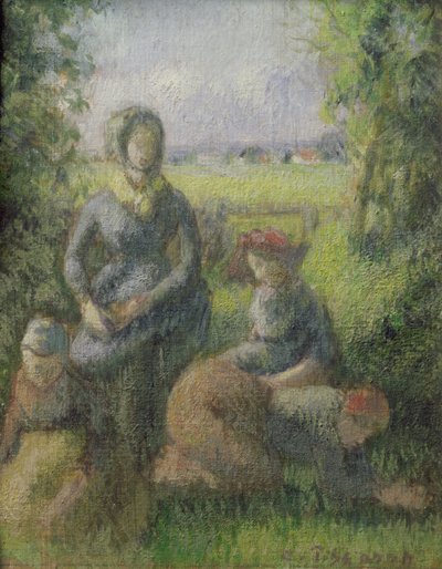 Rustieke scène door Camille Jacob Pissarro